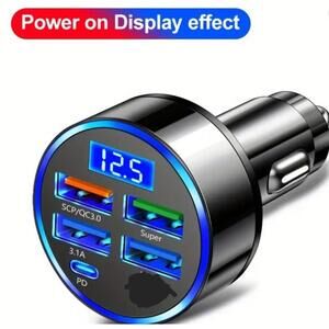 2 (Cell Phone Car Chargers)-(4 USB)-(1 Type C)-(New)-$20.00